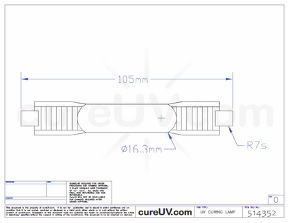 ColorSpan 5400 UV Curing Bulb - CureUV Brand