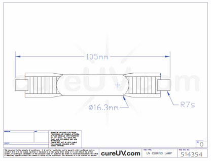 ColorSpan 5465 UV Curing Bulb - CureUV Brand