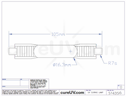 ColorSpan H45000 UV Curing Bulb - CureUV Brand