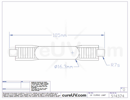 Loctite 135562 UV Curing Bulb - CureUV Brand