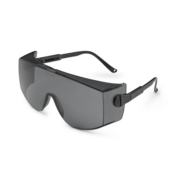 Gray Square Clear Lens OTG Safety Glasses