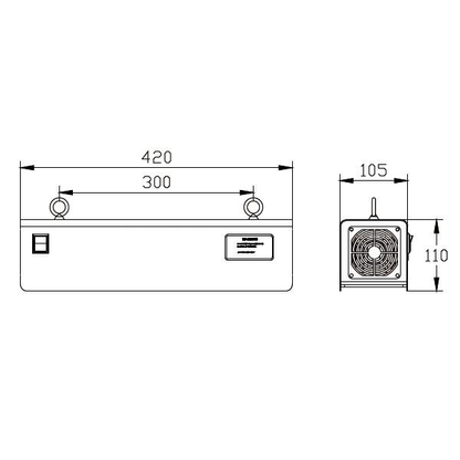 Suspension UV LED Lamp 60W 4500uW/cm²