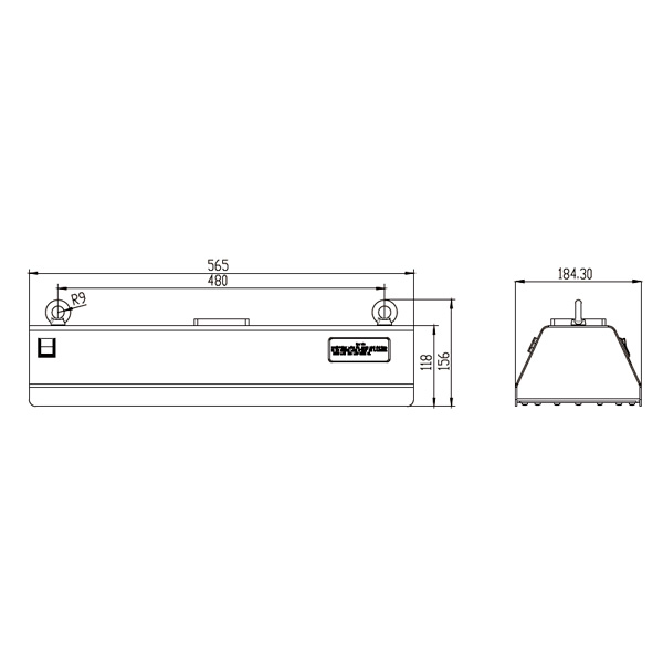 Suspension UV LED Lamp 80W 5000uW/cm²