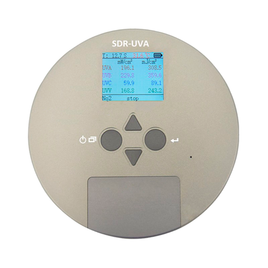 CureUV Radiometer for UVA / UVB / UVC / UVV Wavelength 1 Channel