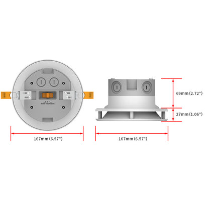 GermAwayUV E26, 5" & 6" UVC Round Recessed Downlight