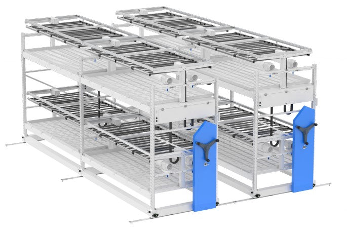 CureUV Grow Rack System with Lamps and Ventilation