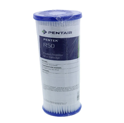 Pentek - R50 - Series 9-3/4" X 2.5" Reusable Pleated Polyester Filter