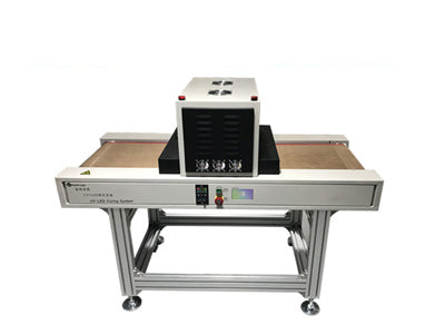 400X200mm UV LED Curing Conveyor with forced air cooling