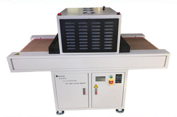 500X400mm UV LED Curing Conveyor with forced air cooling