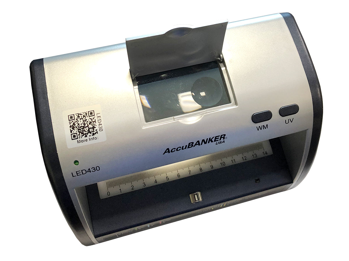 Accubanker LED430 Compact Counterfeit Money Detector with UV/WM