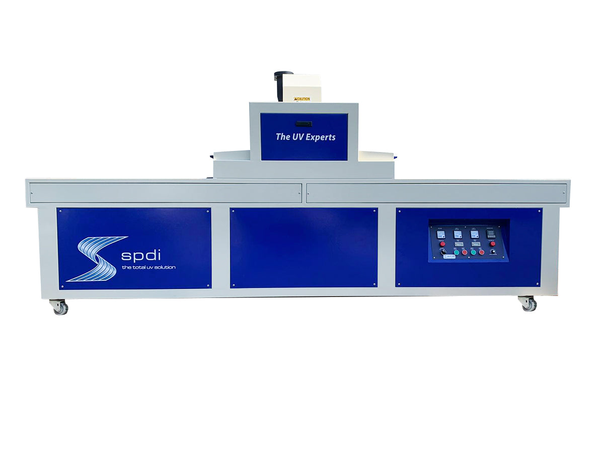 SPDI UV Total-Cure 60” Conveyor System with Dual UVA Curing Irradiators