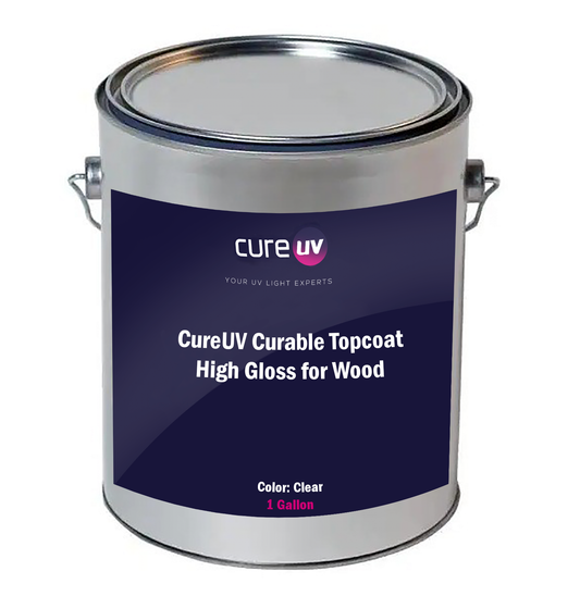 CureUV Curable Topcoat high gloss/slip UV for Wood - 1 Gallon