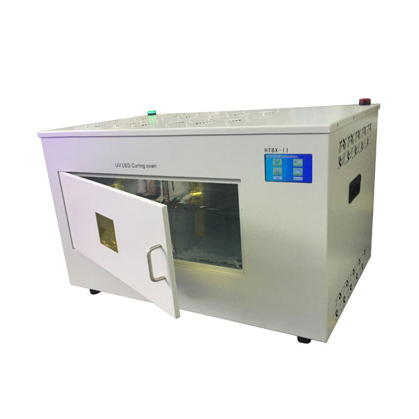 High-Powered LED UV Curing Chamber with Rotating Tray (523mm L x 460mm W x 200mm H)