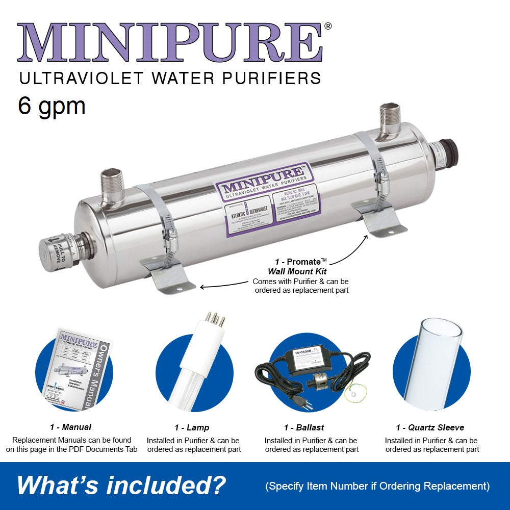 6GPM Minipure UV Sterilizer