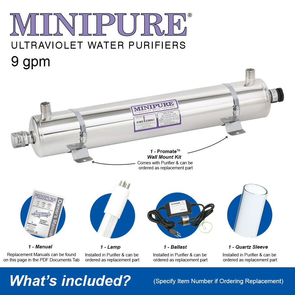 9 GPM Minipure UV Sterilizer