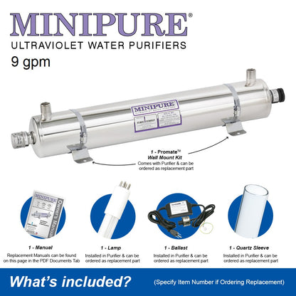 9 GPM Minipure UV Sterilizer