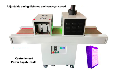 Système de polymérisation à double chambre de recherche et développement avec lampe à moyenne pression et réseau de LED UV