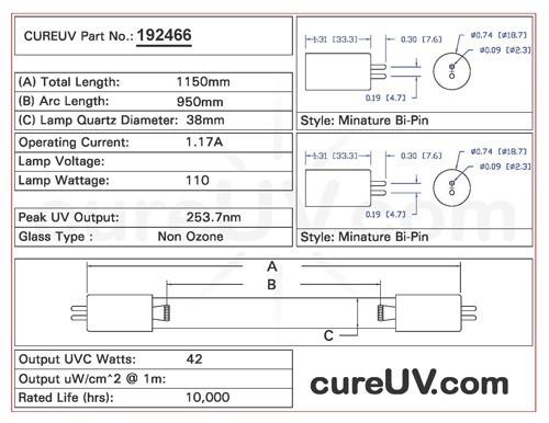 Germicidal UV Bulbs - Atlantic Ultraviolet Replacement 05-1311-R UVC Light Bulb