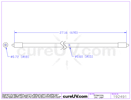 Germicidal UV Bulbs - G30T5L Germicidal UV-C Bulb