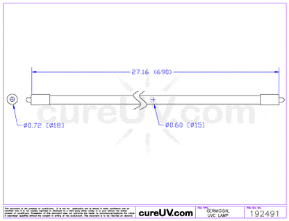 Germicidal UV Bulbs - G30T5L Germicidal UV-C Bulb