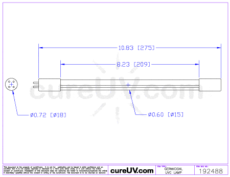 Germicidal UV Bulbs - GPH275T5L/4 Germicidal UV-C Bulb