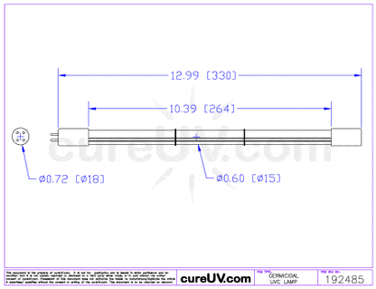 Germicidal UV Bulbs - GPH330T5L/4P Germicidal UV Purifier/Sterilizer Light Bulb