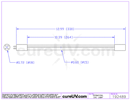 Germicidal UV Bulbs - GPH330T5VH/4 UV Bulb - Direct Replacement Lamp