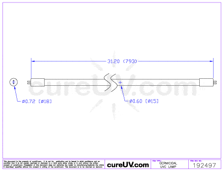 Germicidal UV Bulbs - GPH793T5L Germicidal UV-C Bulb