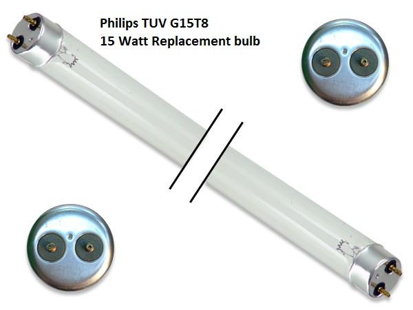 Germicidal UV Bulbs - Philips - TUV G15T8 Air/Water Treatment Germicidal UV Light Bulb