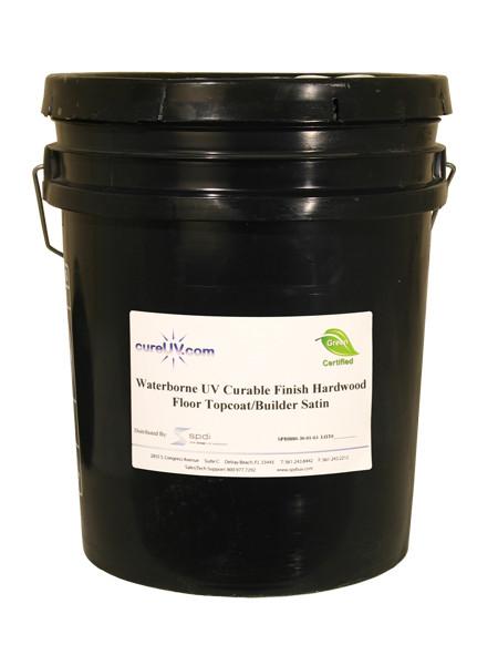 Resin - Waterborne/UV Finish - Satin Topcoat - UV Cure Hardwood Floor - 5 Gallons