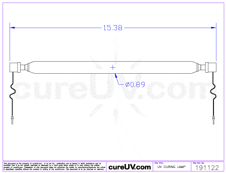 UV Curing Lamp - Durst Rho 350R LC2099042 UV Curing Lamp Bulb