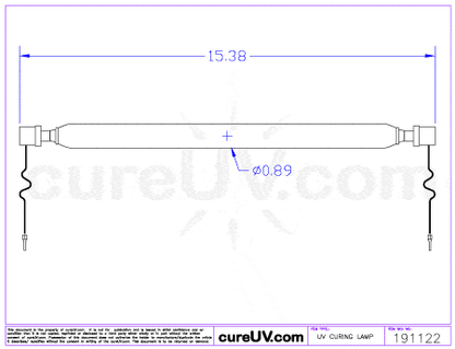 UV Curing Lamp - Durst Rho 350R LC2099042 UV Curing Lamp Bulb