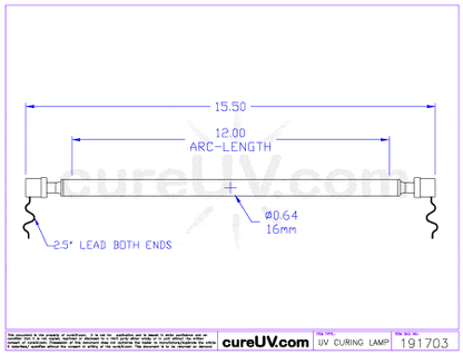 UV Curing Lamp - Durst Rho 351R LC2099042 UV Curing Lamp Bulb