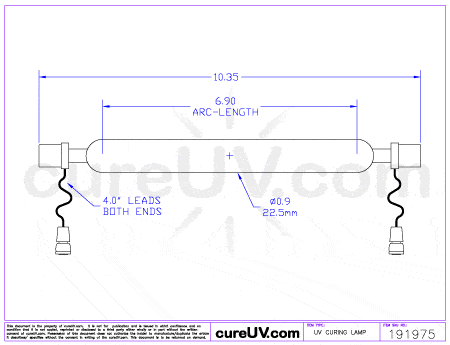 UV Curing Lamp - Fujifilm 30101096507 UV Curing Lamp Bulb