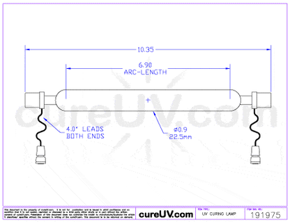 UV Curing Lamp - Fujifilm 30101096507 UV Curing Lamp Bulb