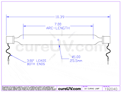 UV Curing Lamp - Gandinnovations Jeti 2030 397-000175 UV Curing Lamp Bulb