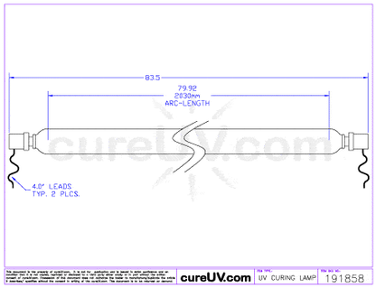 UV Curing Lamp - Grafix Part # 9249 UV Curing Lamp Bulb