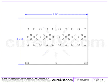 UV Curing Lamp - MetalBox Part # MB426 UV Curing Lamp And Reflector Kit - 50mm Focal Point