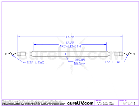 UV Curing Lamp - Soest # LY-UV3B50500 UV Curing Lamp Bulb