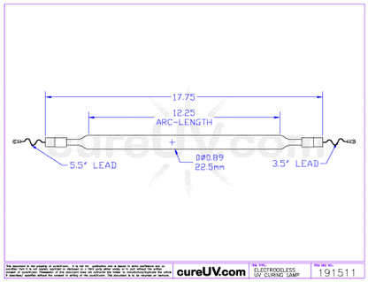 UV Curing Lamp - Soest # LY-UV3B50500 UV Curing Lamp Bulb