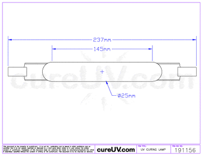 UV Curing Lamp - Ushio MHL-3003 Metal Halide UV Lamp