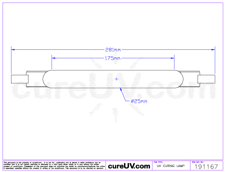 UV Curing Lamp - Ushio MHL-5000/7 Metal Halide UV Lamp