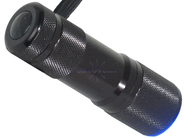 UV Detection - 9-LED Portable UV Inspection Flashlight - 390-400nm Blacklight