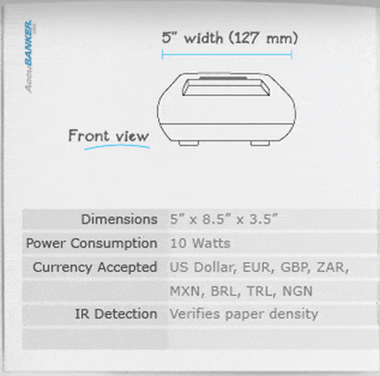 UV Detection - Pro Authenticator Multi Currency UV Detector With MG / IR / Image / Spectrum / Length - Accubanker D580