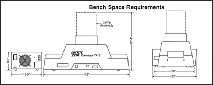 UV Equipment - Loctite ZETA 7415 Electrodeless UV Curing Conveyor And Fusion UV Assembly